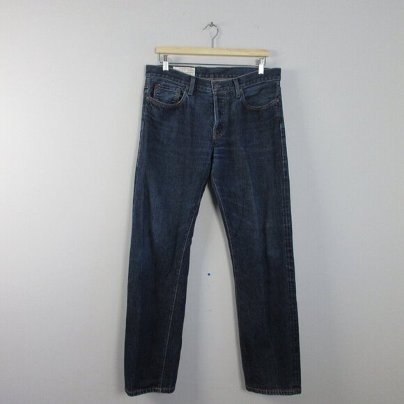 Imogene & Willie Barton Jeans Men 33X31 Blue 100% Cotton Slim Straight Denim 676 - Picture 1 of 16